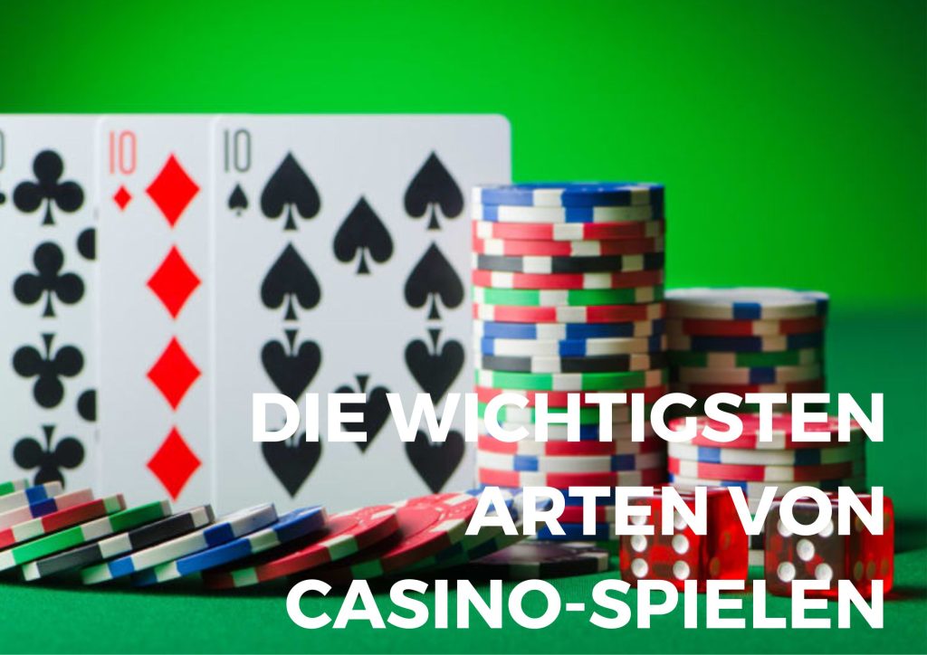 Die wichtigsten Arten von Casino-Spielen